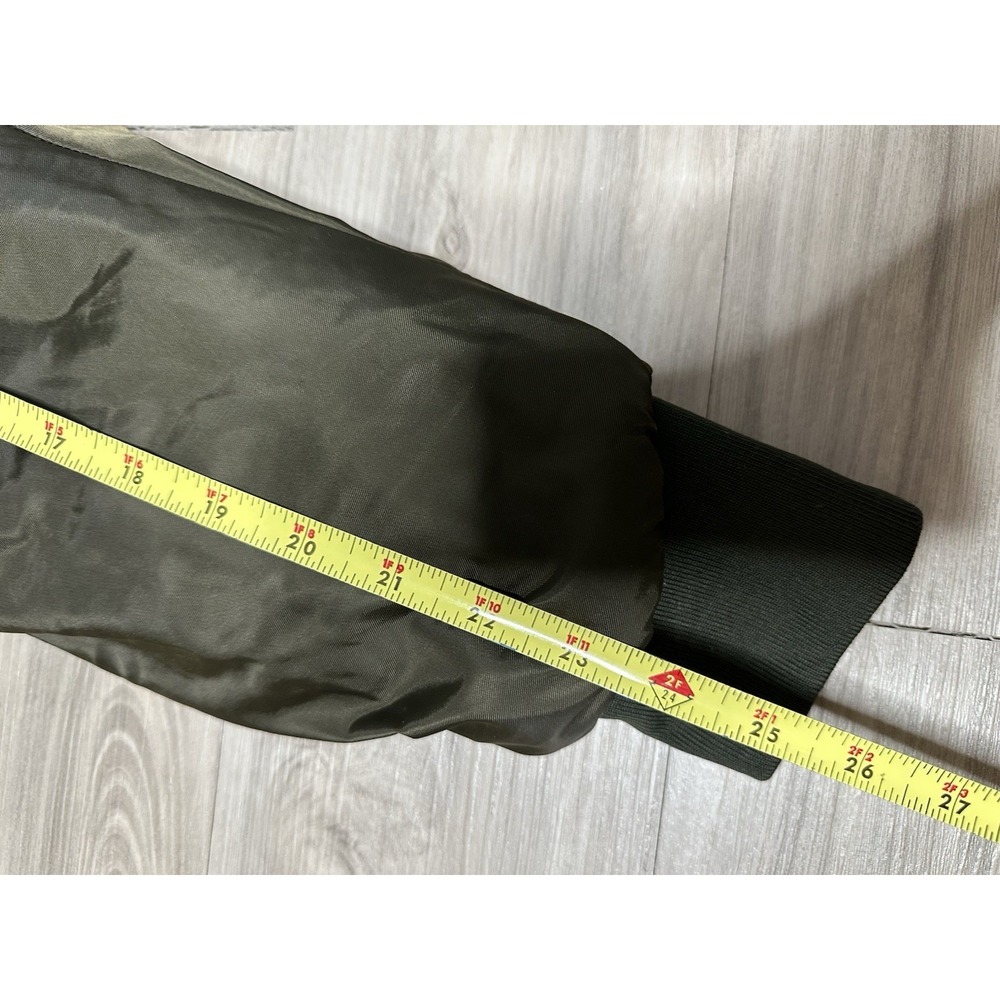 Uncle Ralph Green Military Bomber Jacket Size XL - Picture 5 of 13